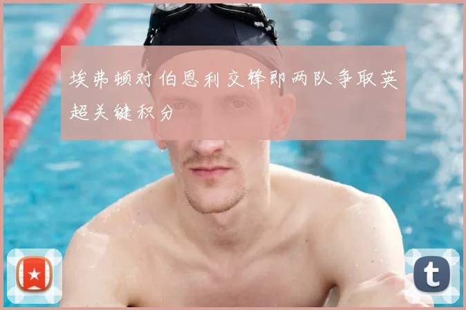 埃弗顿对伯恩利交锋即两队争取英超关键积分